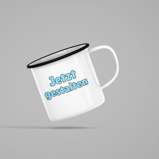 personalized enamel mug (black)