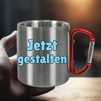 personalisierte Edelstahl Tasse