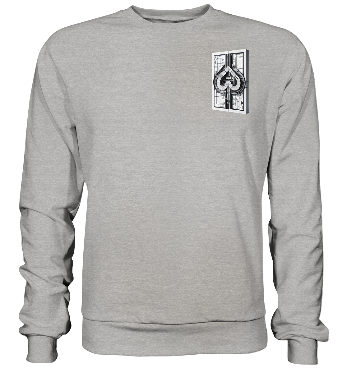 Abstract Ace of Spades - Basic Sweatshirt