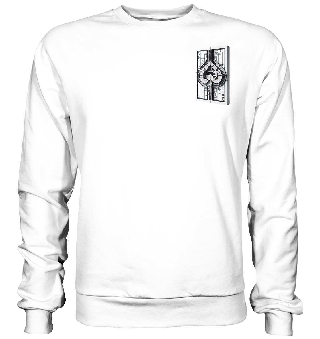 Abstract Ace of Spades - Basic Sweatshirt