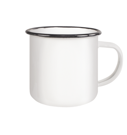 personalized enamel mug (black)