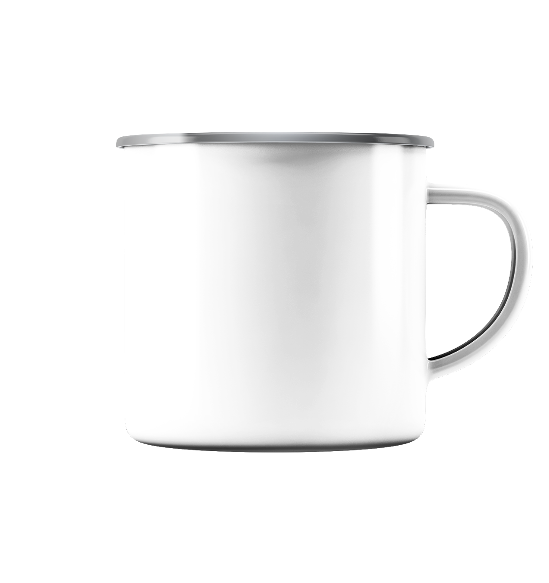 personalized enamel mug (silver)