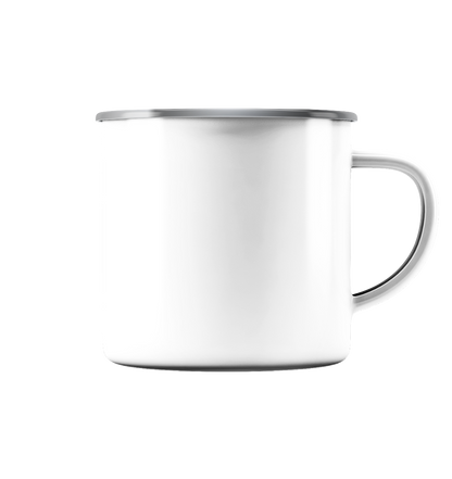 personalized enamel mug (silver)