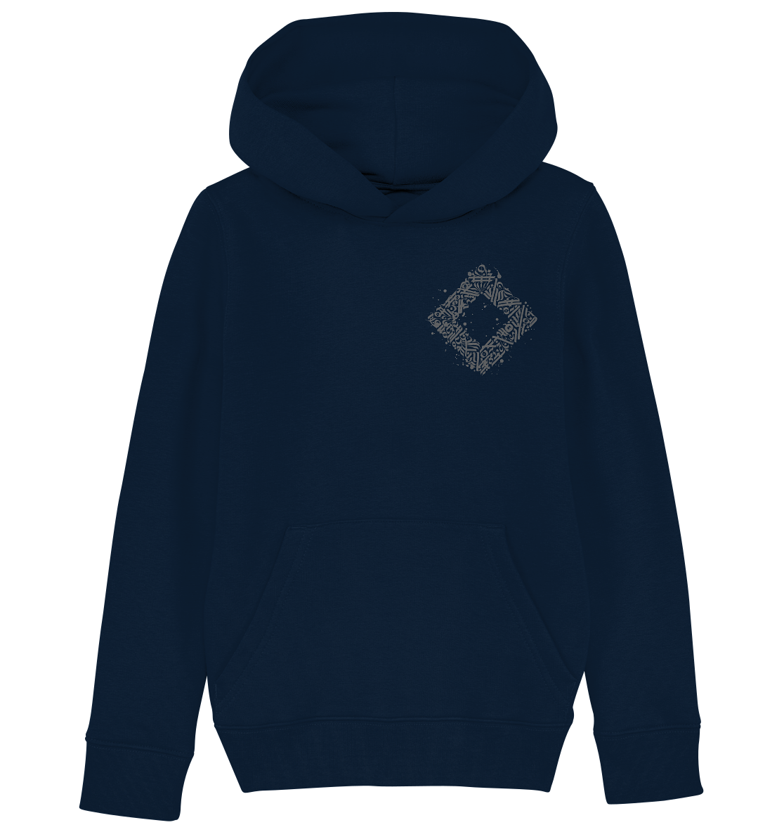 Calligraphy Square - Kids Organic Hoodie