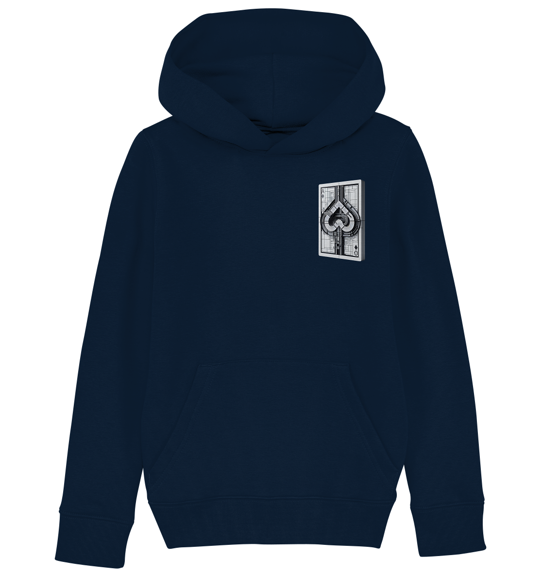 Abstract Ace of Spades - Kids Organic Hoodie