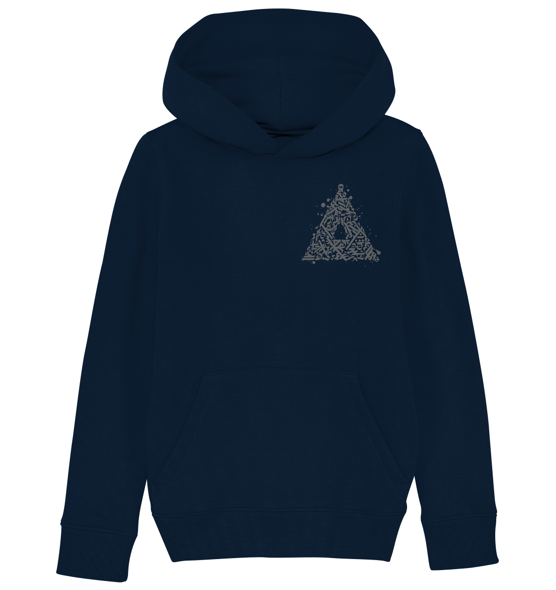 Calligraphy Triangle - Kids Organic Hoodie