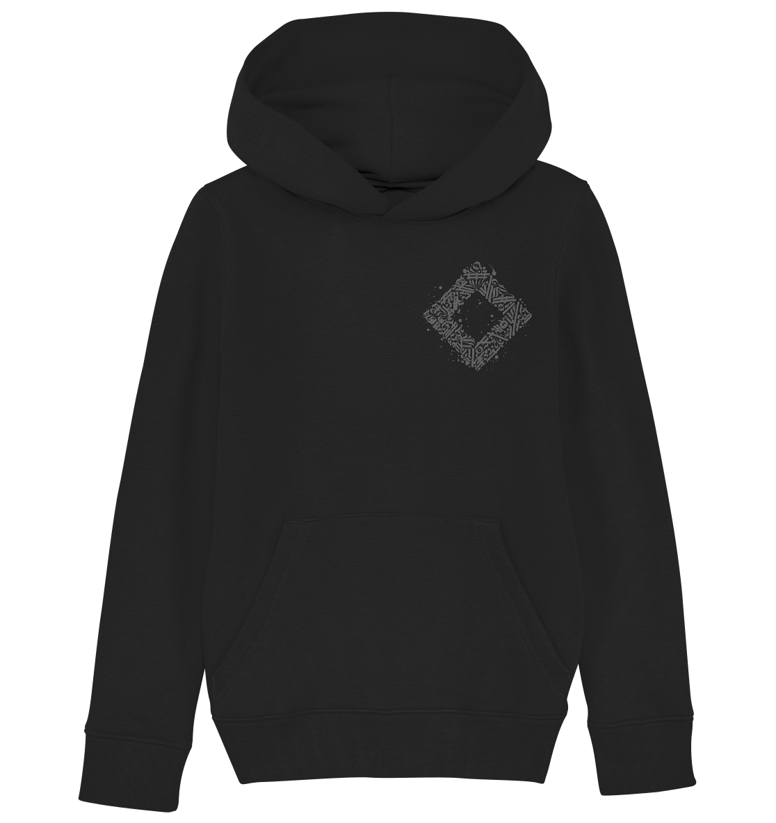 Calligraphy Square - Kids Organic Hoodie