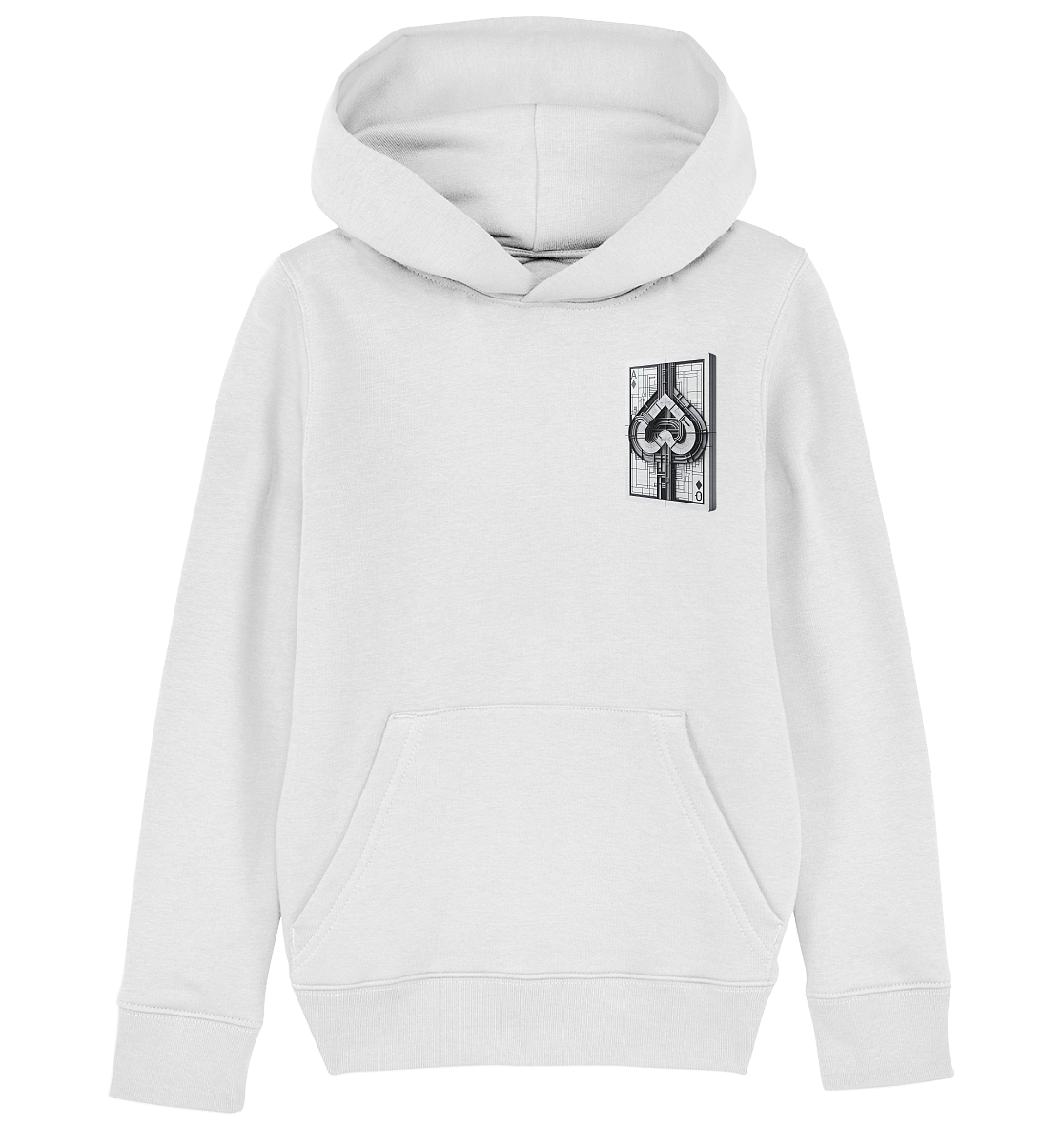 Abstract Ace of Spades - Kids Organic Hoodie