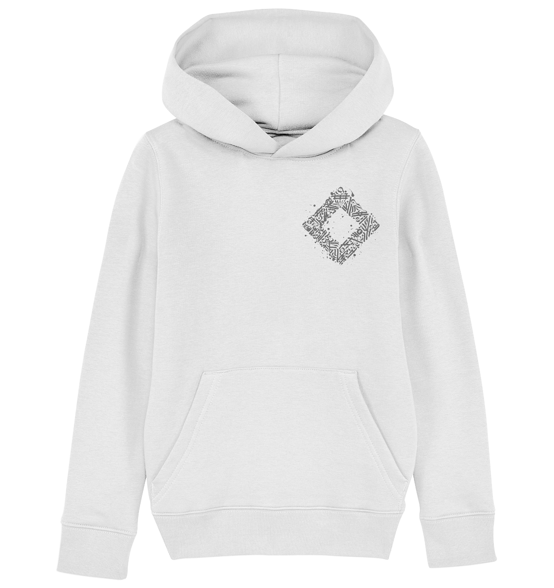 Calligraphy Square - Kids Organic Hoodie