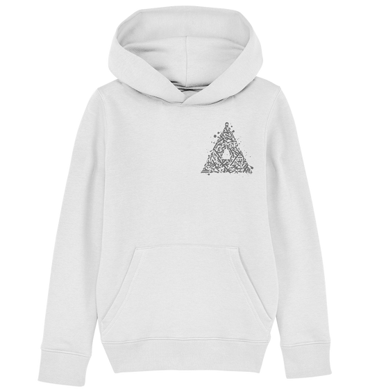 Calligraphy Triangle - Kids Organic Hoodie