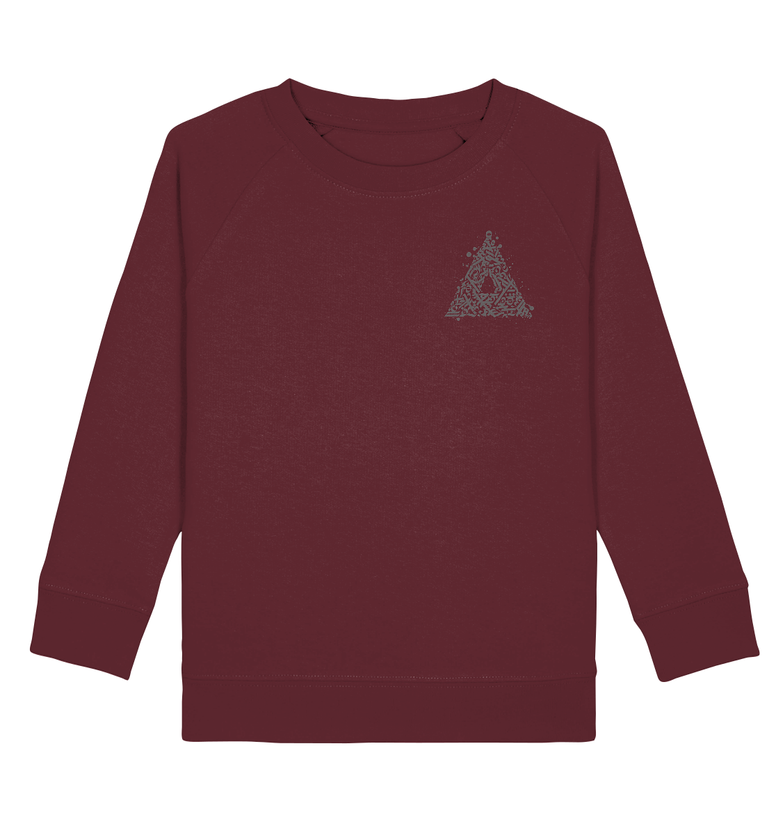 Calligraphy Triangle - Kids Organic Sweatshirt