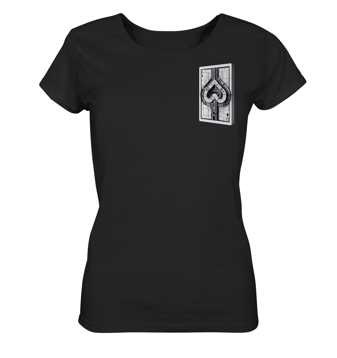 Abstract Ace of Spades - Ladies Organic Shirt