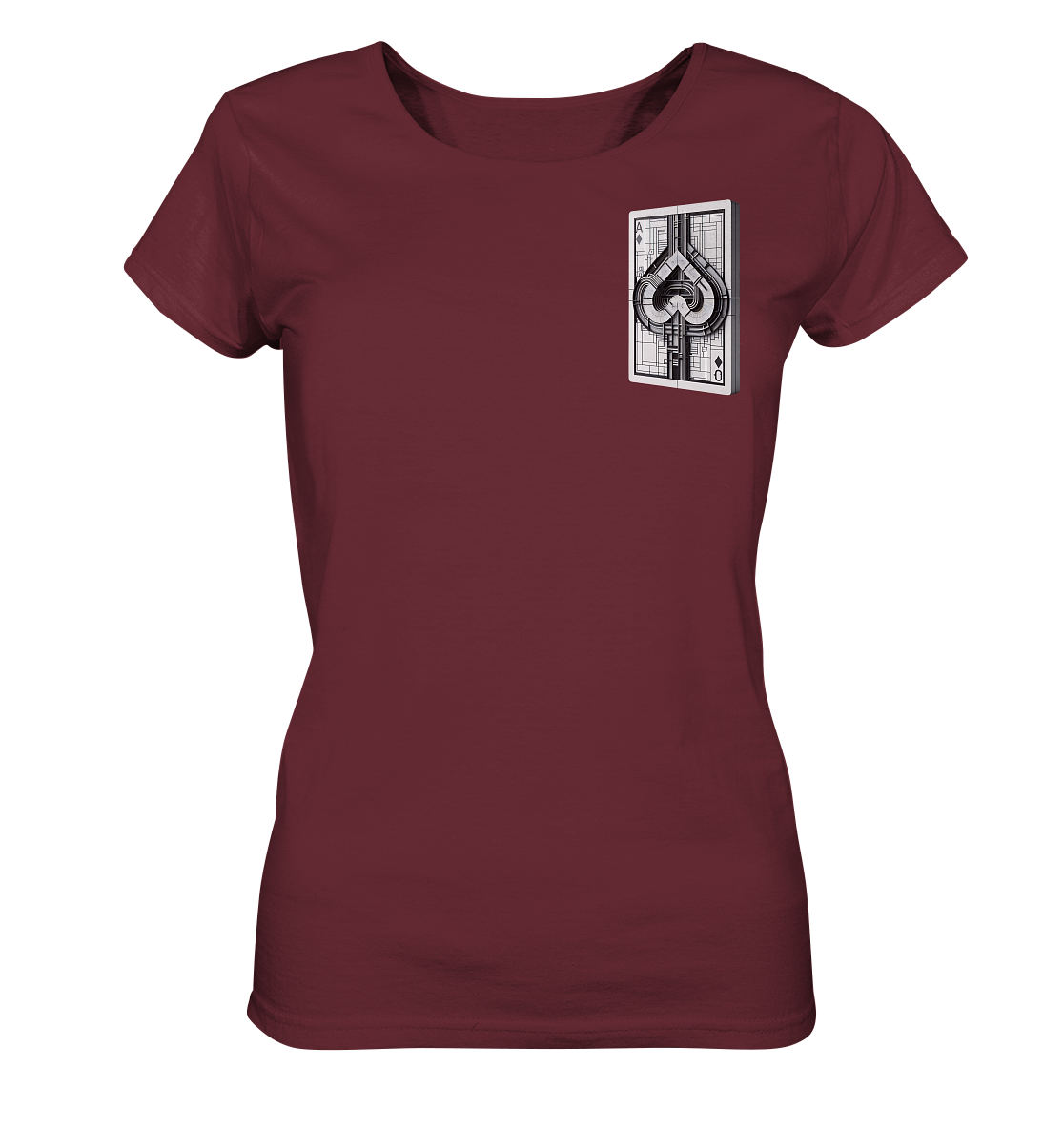 Abstract Ace of Spades - Ladies Organic Shirt