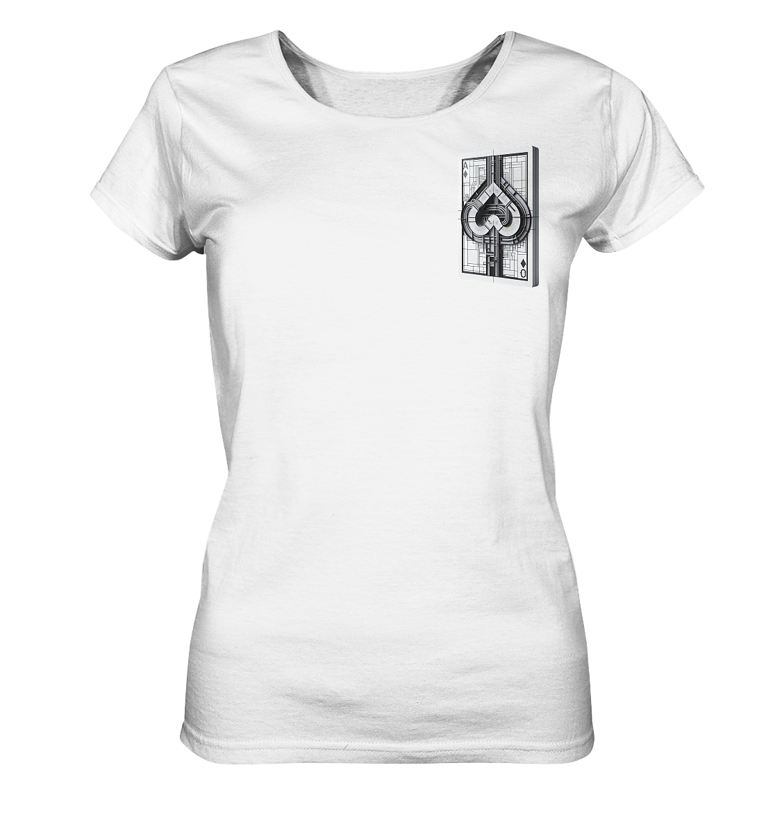 Abstract Ace of Spades - Ladies Organic Shirt