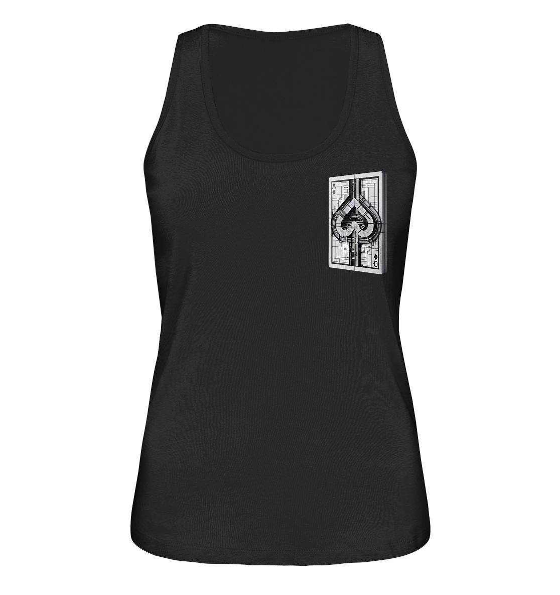 Abstract Ace of Spades - Ladies Organic Tank Top