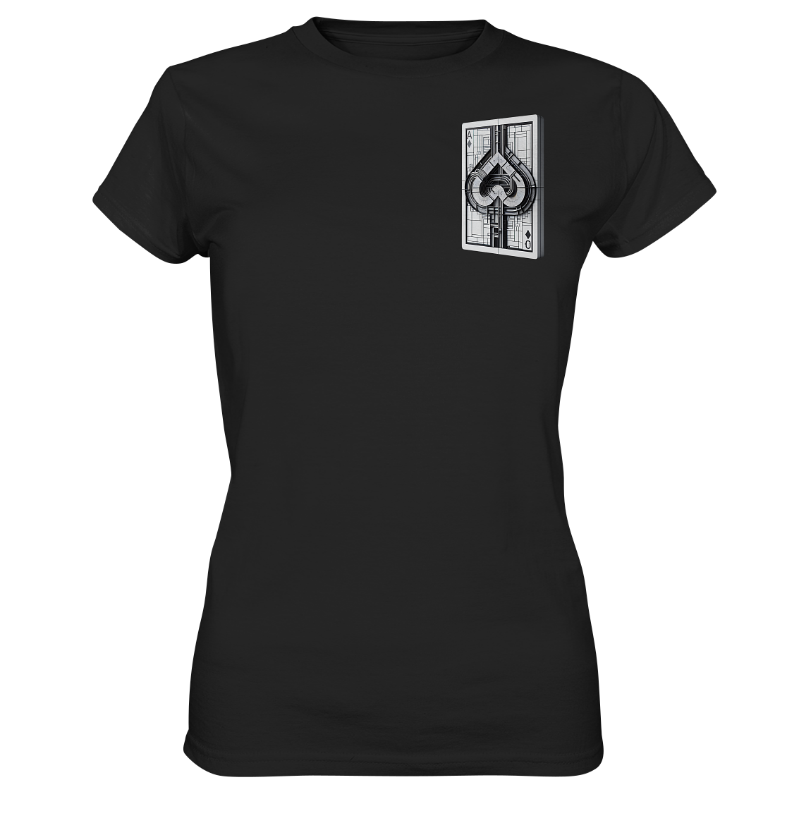 Abstract Ace of Spades - Ladies Premium Shirt