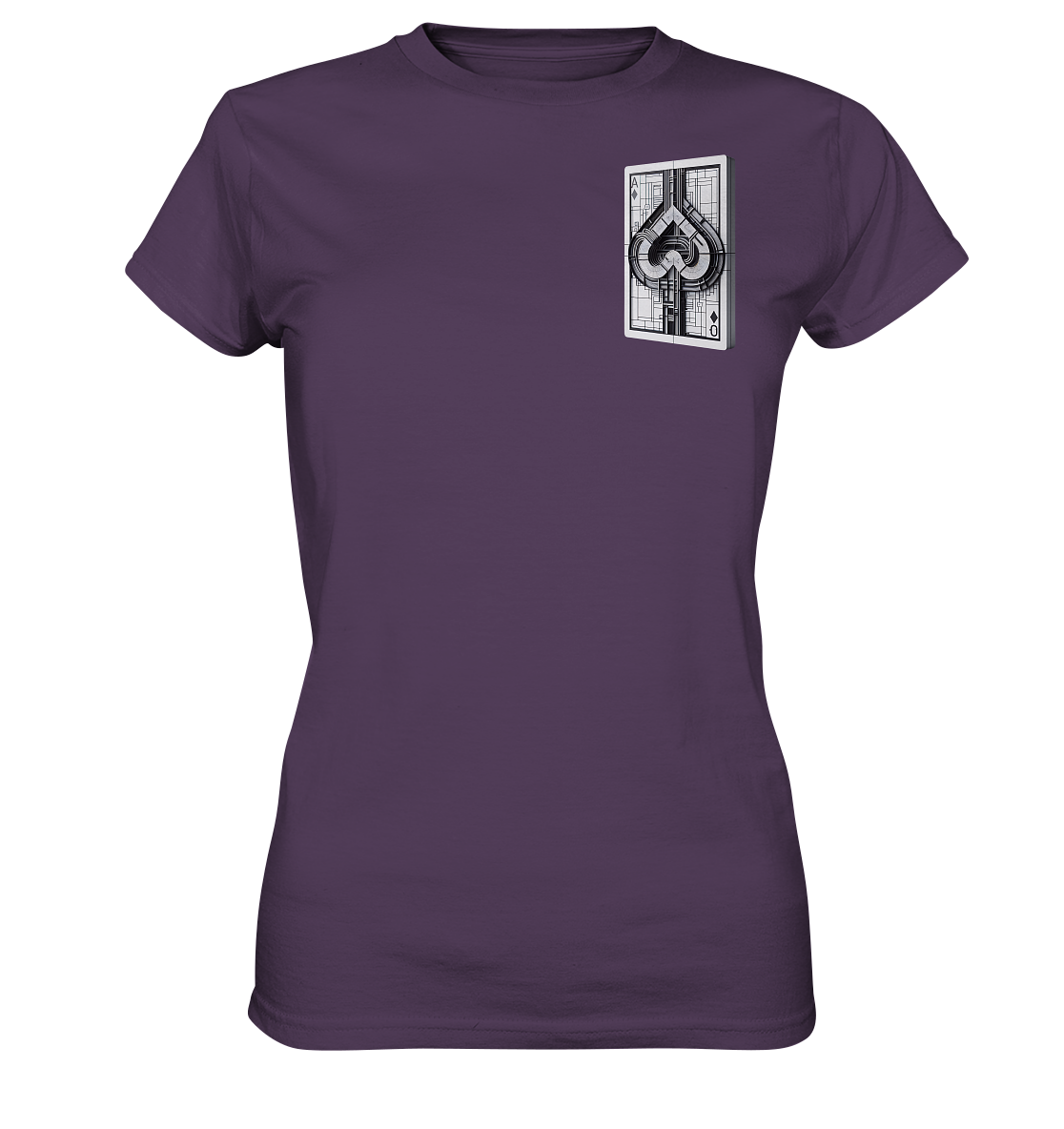 Abstract Ace of Spades - Ladies Premium Shirt