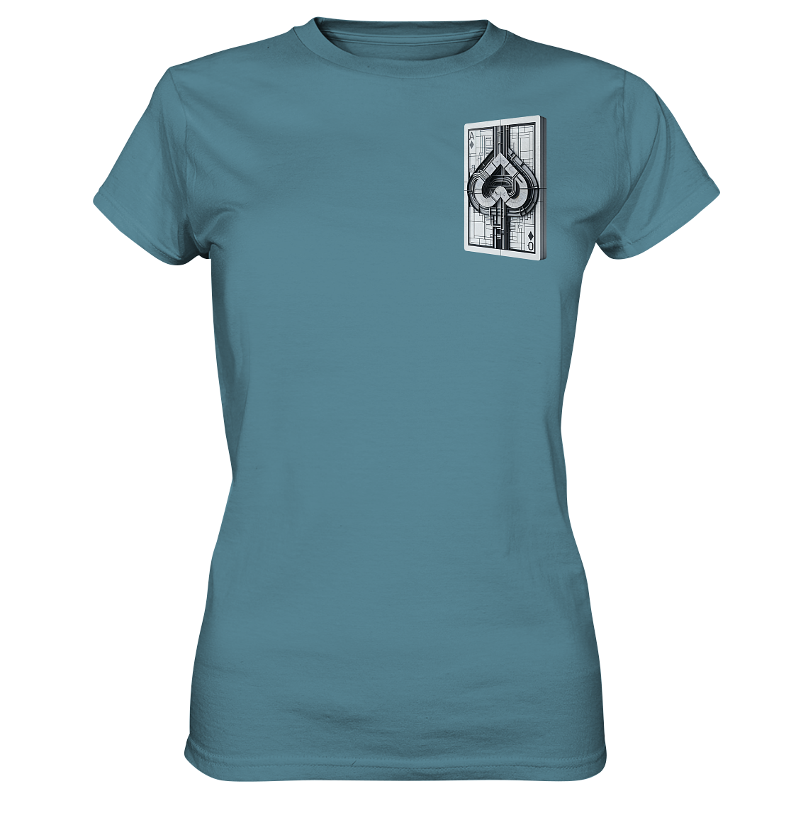 Abstract Ace of Spades - Ladies Premium Shirt