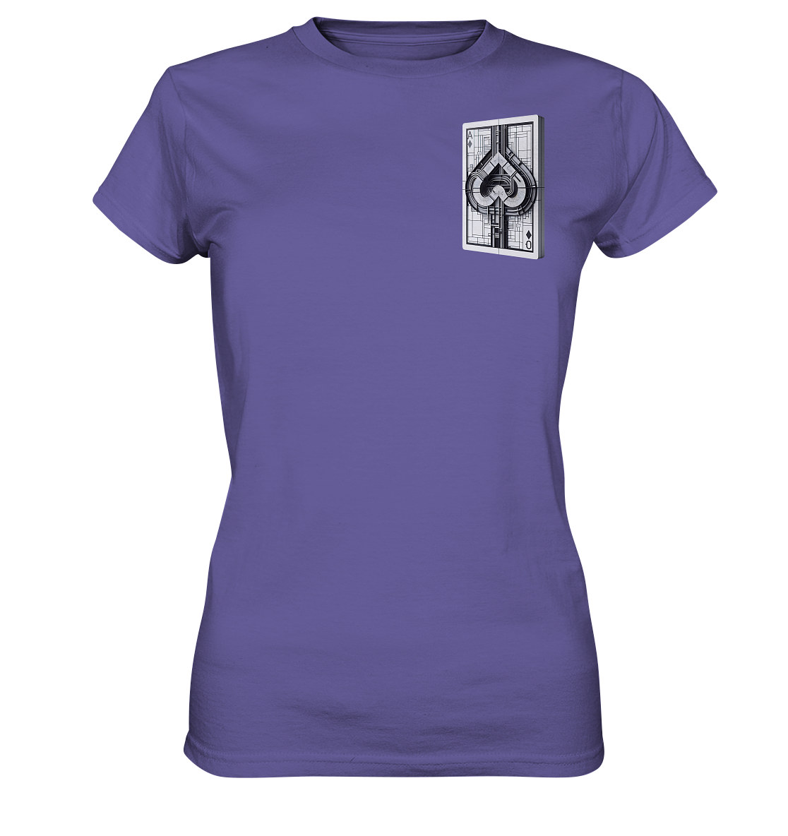 Abstract Ace of Spades - Ladies Premium Shirt