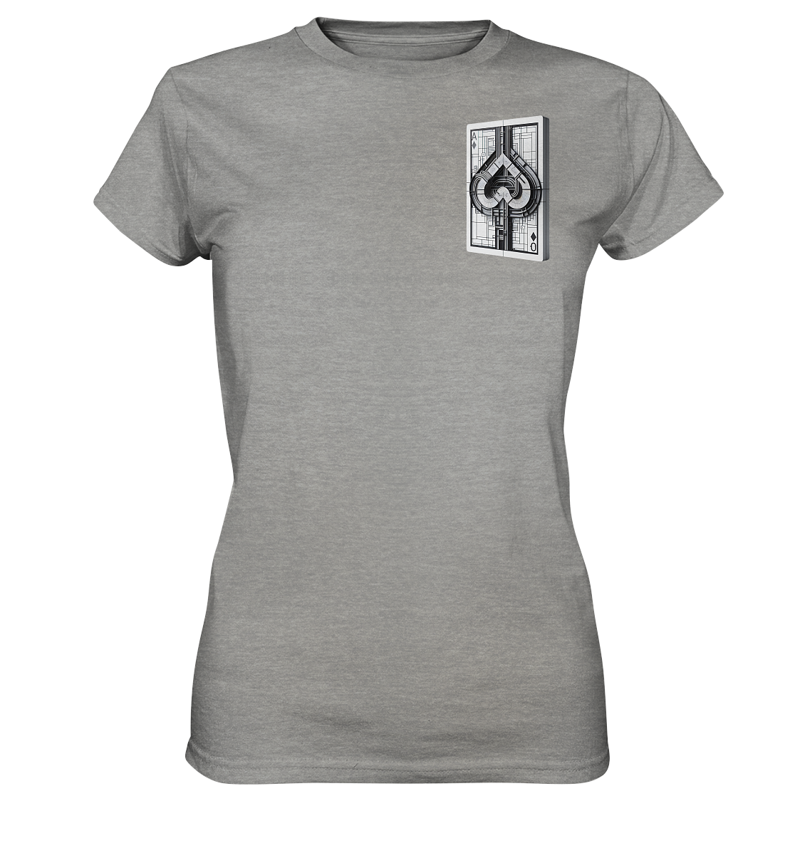 Abstract Ace of Spades - Ladies Premium Shirt