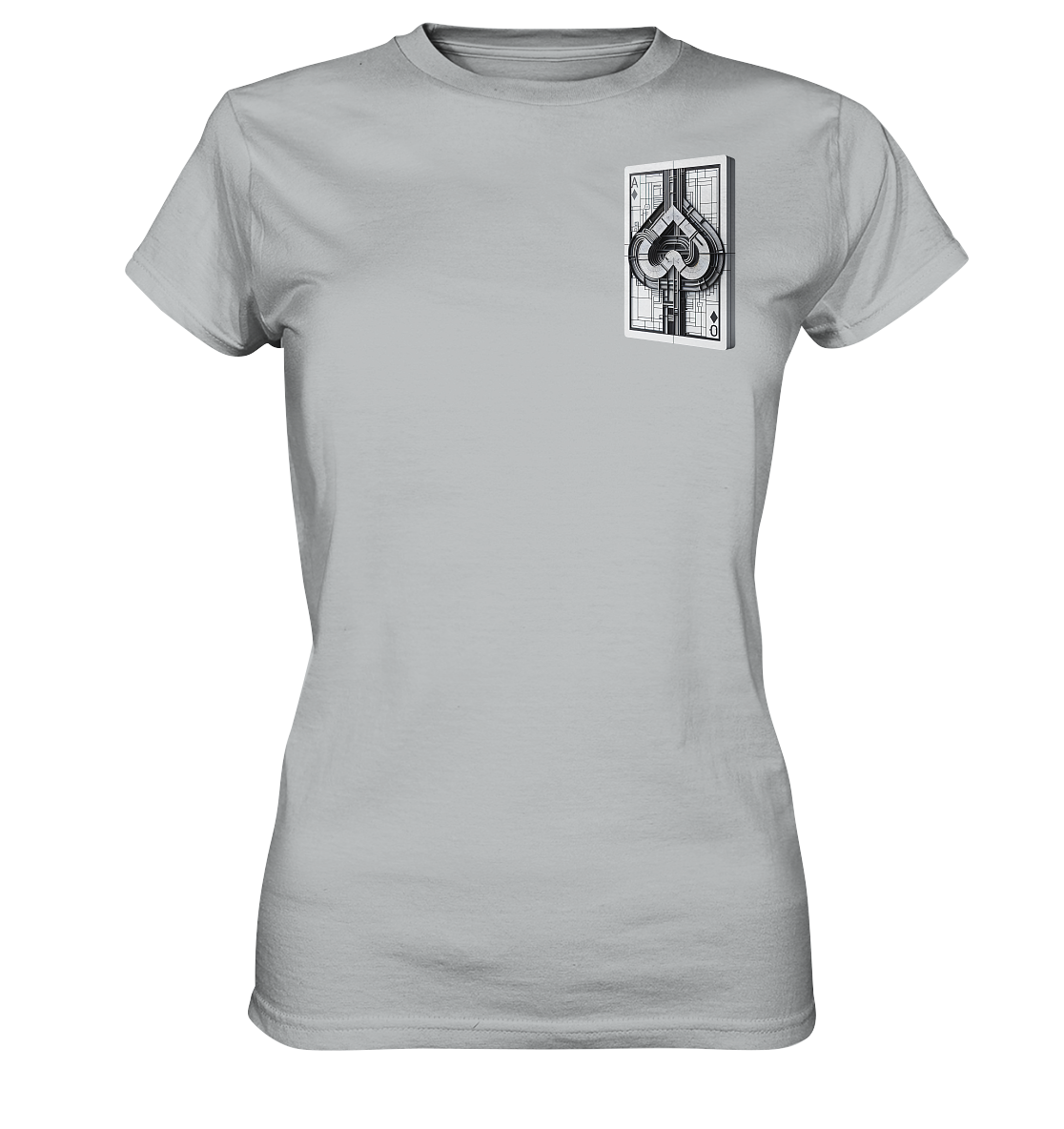 Abstract Ace of Spades - Ladies Premium Shirt