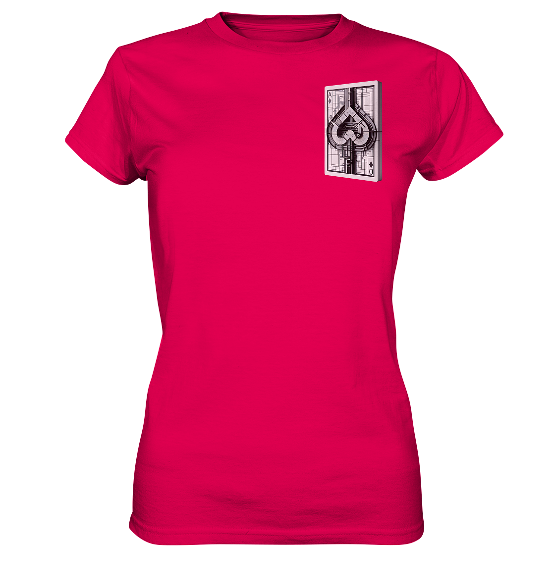 Abstract Ace of Spades - Ladies Premium Shirt