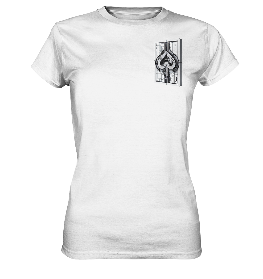 Abstract Ace of Spades - Ladies Premium Shirt