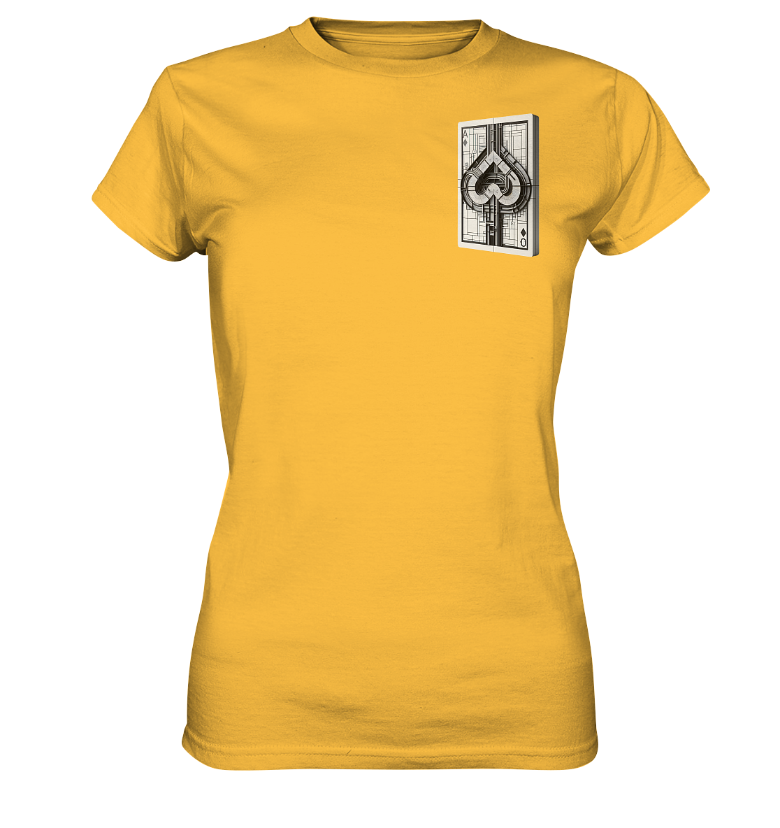 Abstract Ace of Spades - Ladies Premium Shirt