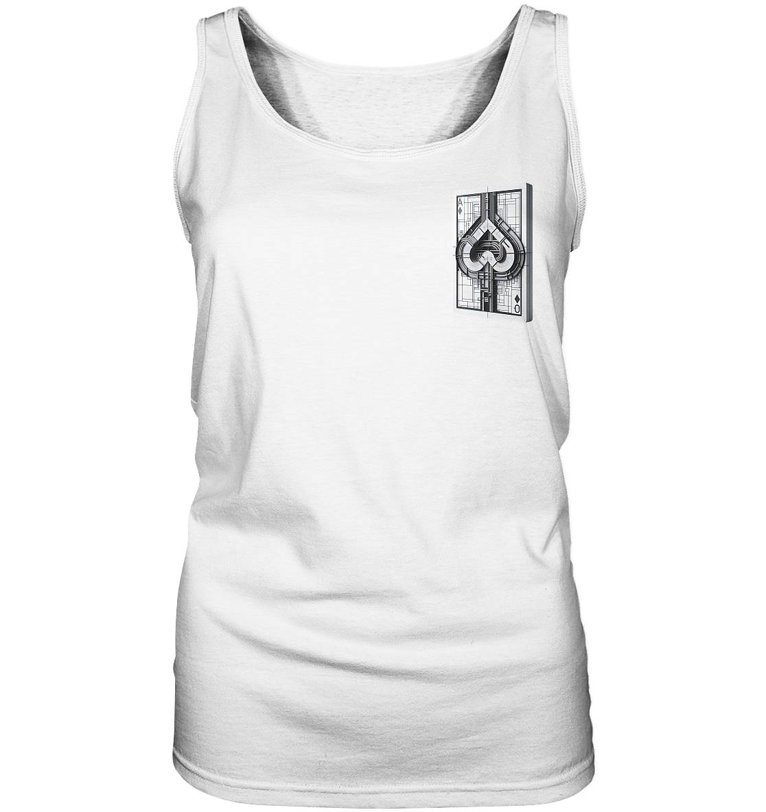 Abstract Ace of Spades - Ladies Tank Top