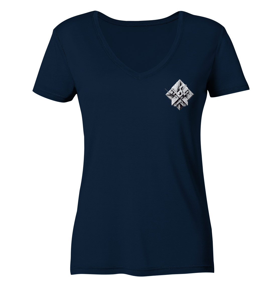 Abstract Technology - Ladies V-Neck Shirt