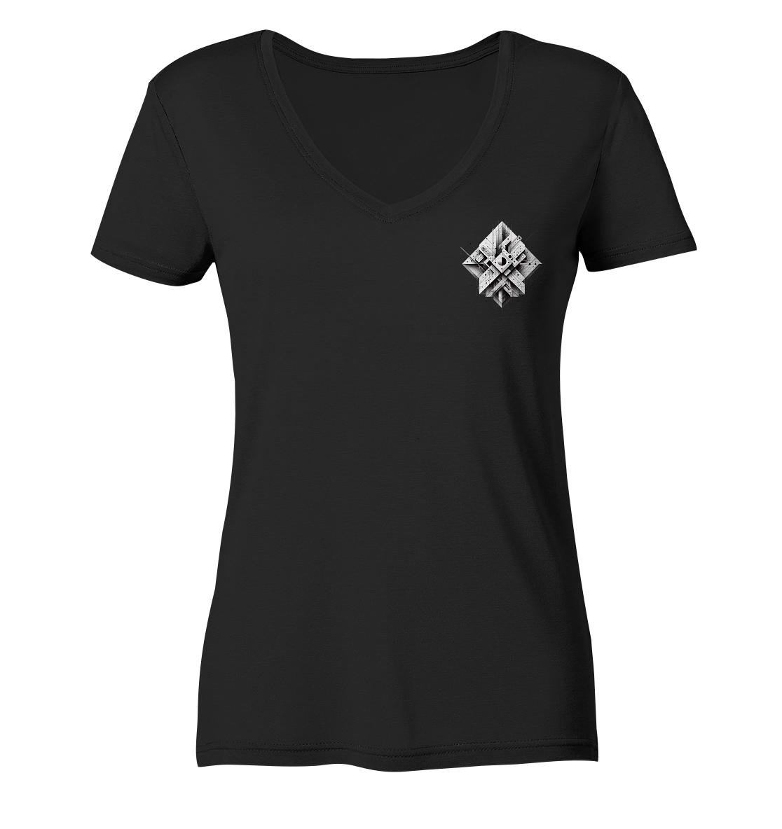 Abstract Technology - Ladies V-Neck Shirt