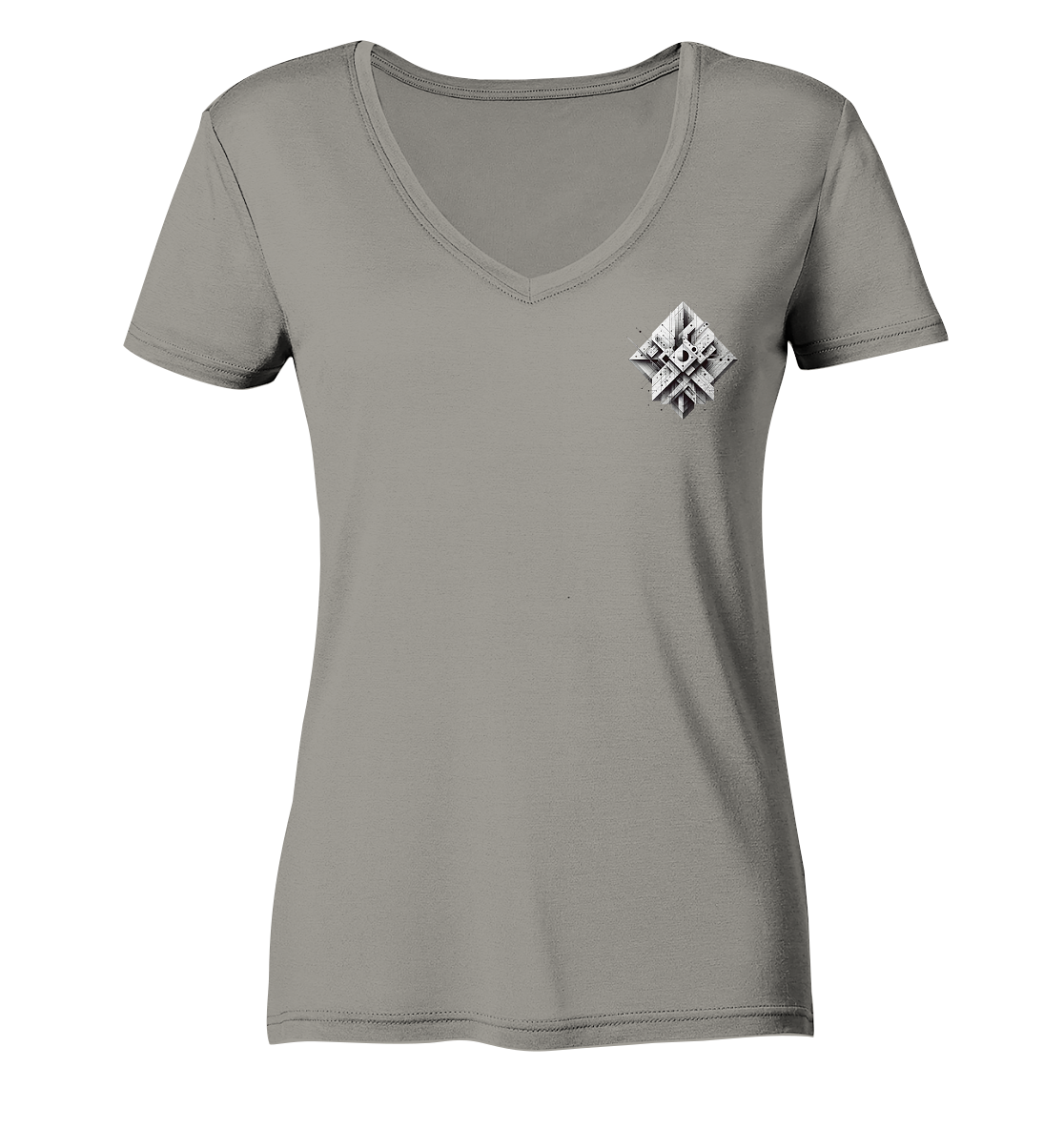 Abstract Technology - Ladies V-Neck Shirt