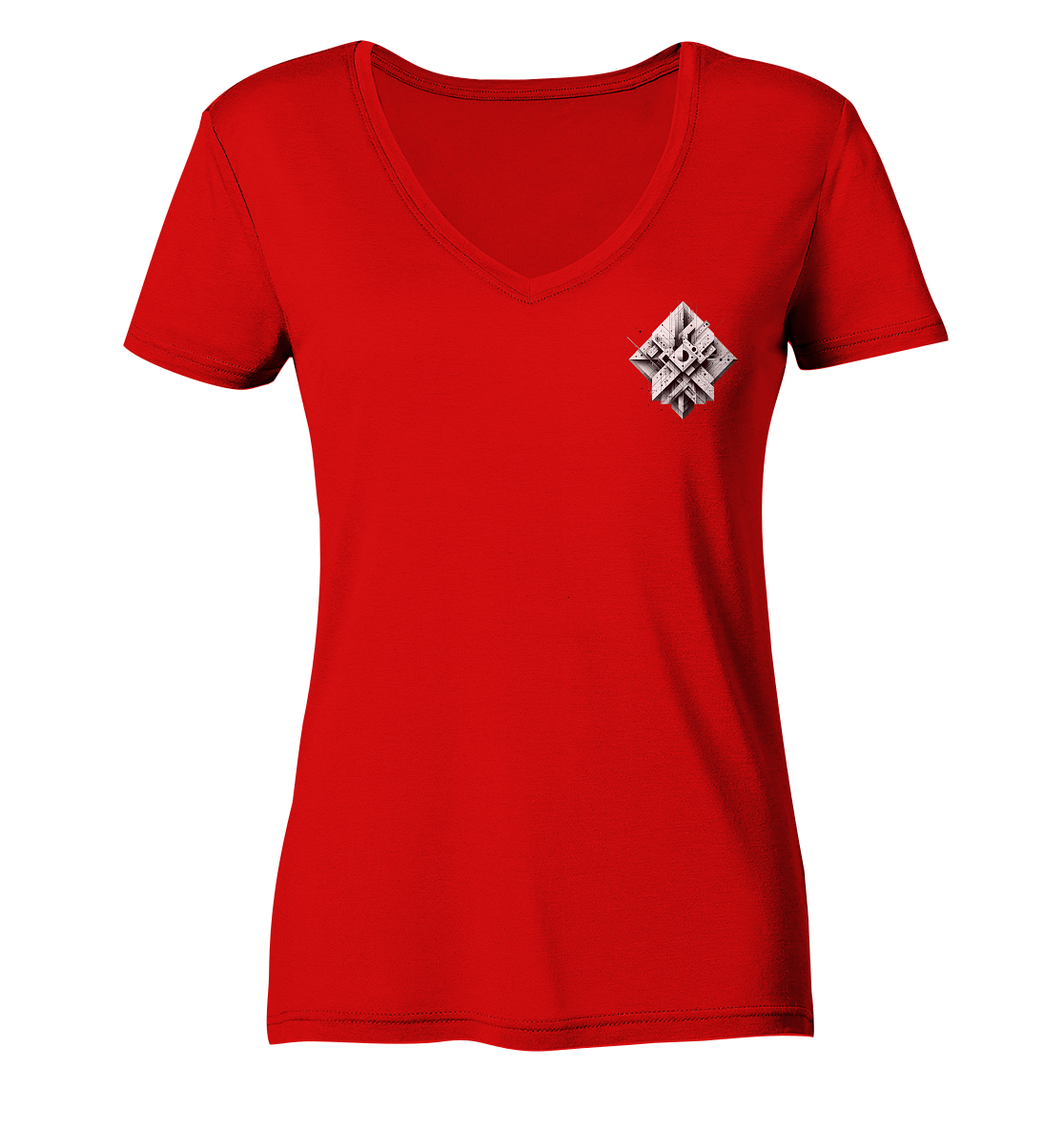 Abstract Technology - Ladies V-Neck Shirt