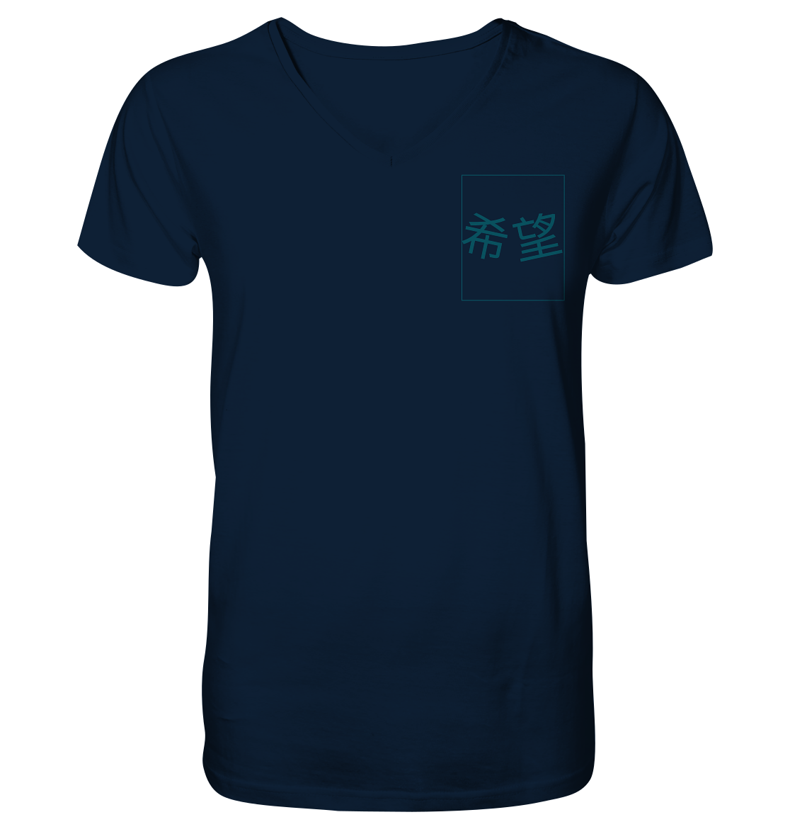 Mandarin Hope - Mens Organic V-Neck Shirt