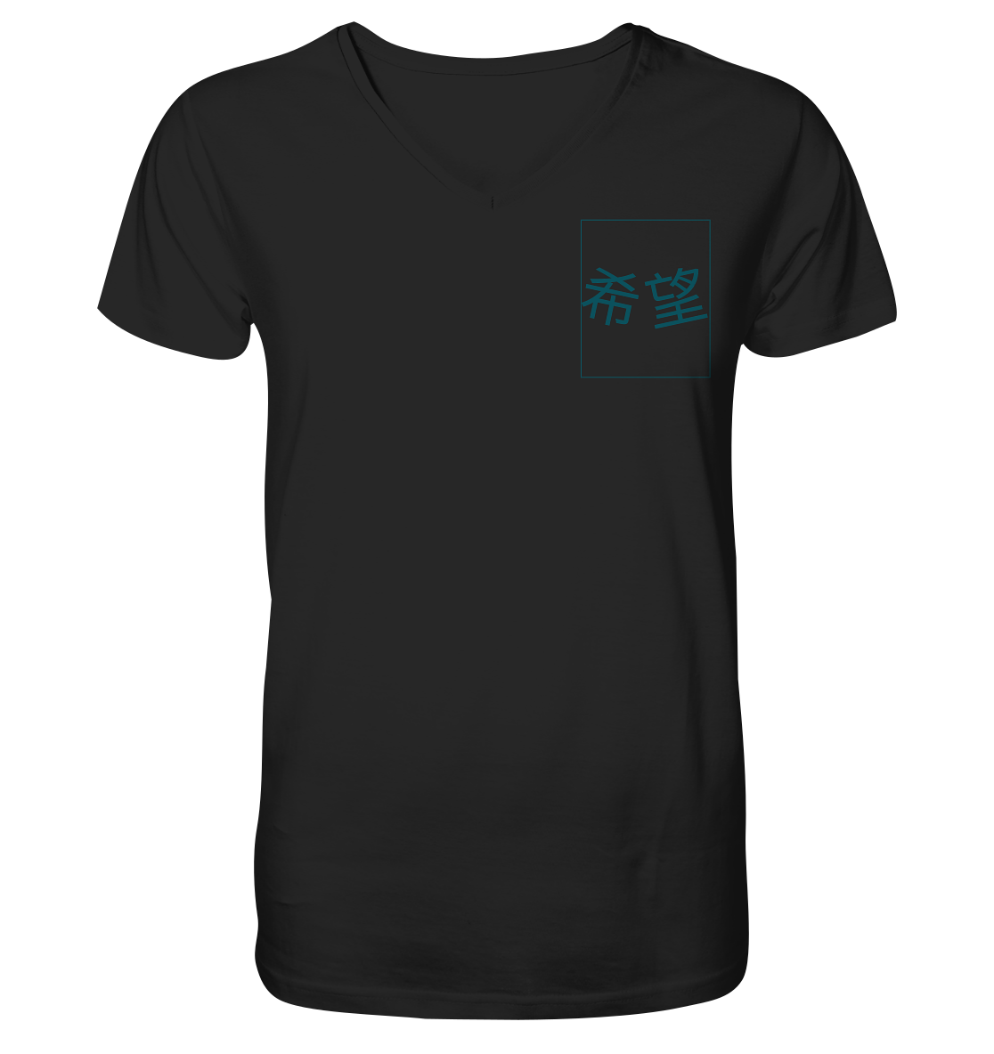 Mandarin Hope - Mens Organic V-Neck Shirt