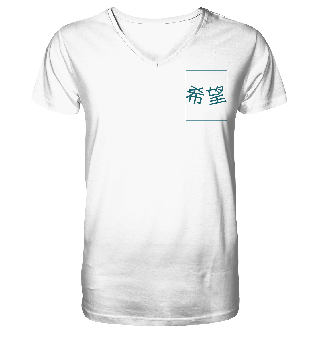 Mandarin Hope - Mens Organic V-Neck Shirt