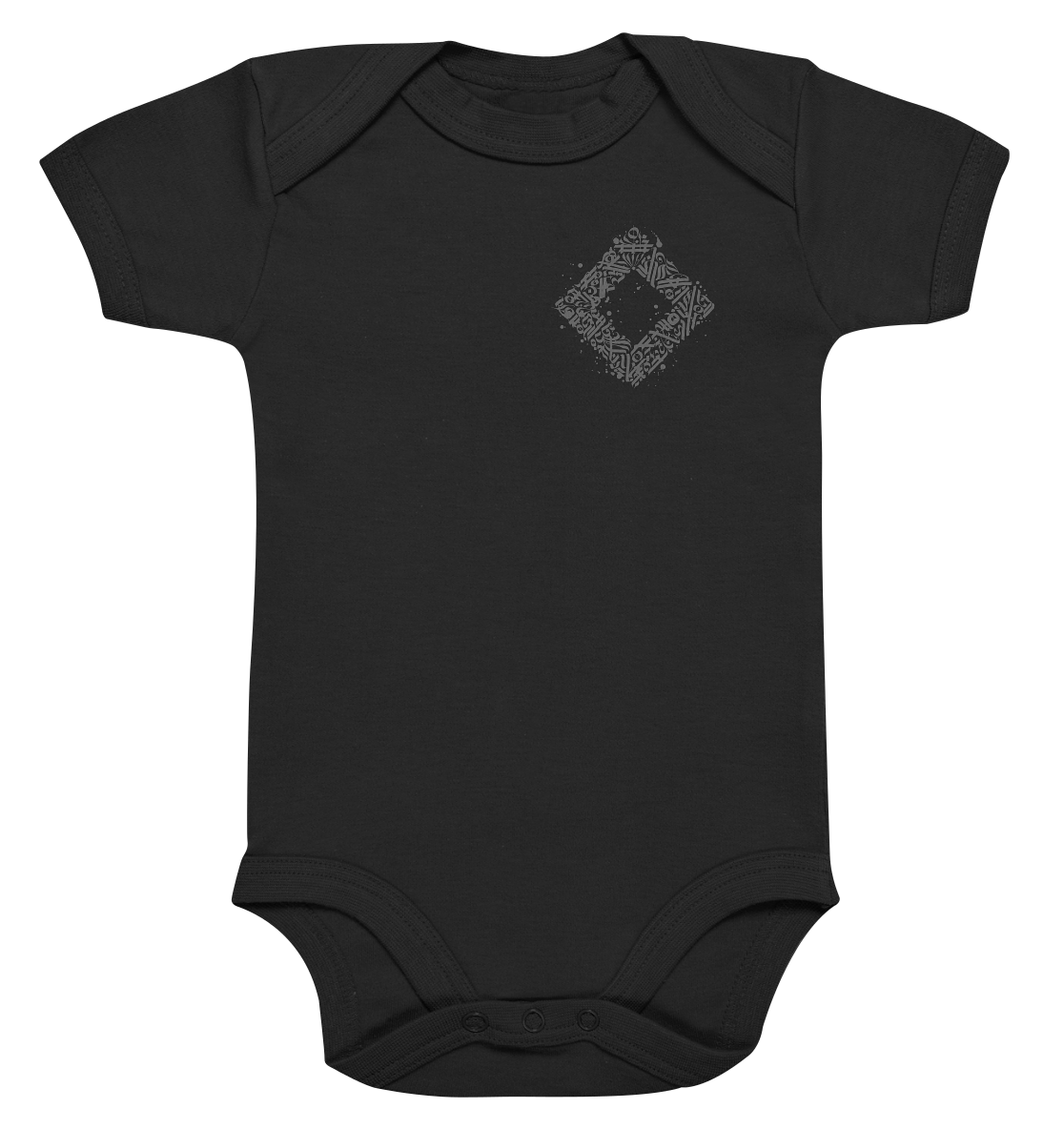 Calligraphy Square - Organic Baby Bodysuite