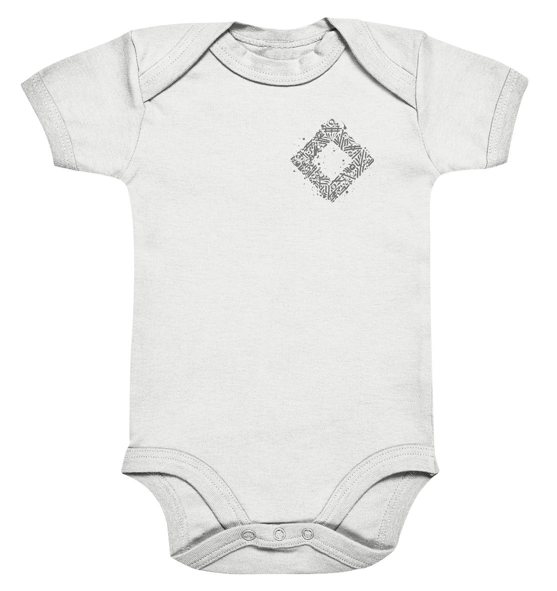 Calligraphy Square - Organic Baby Bodysuite