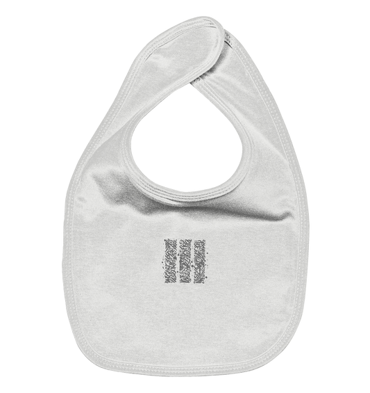 Calligraphy Columns - Organic Baby Bib