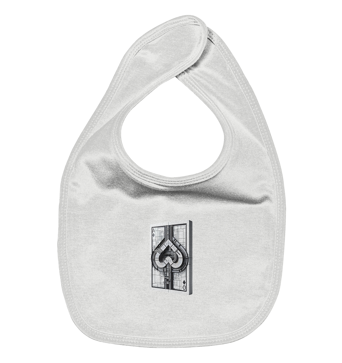 Abstract Ace of Spades - Organic Baby Bib