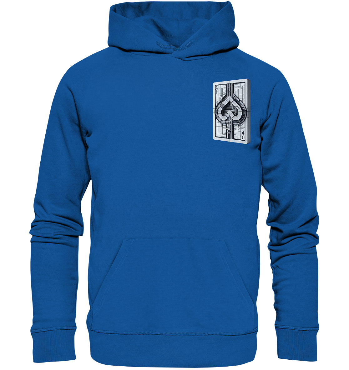 Abstract Ace of Spades - Organic Basic Hoodie