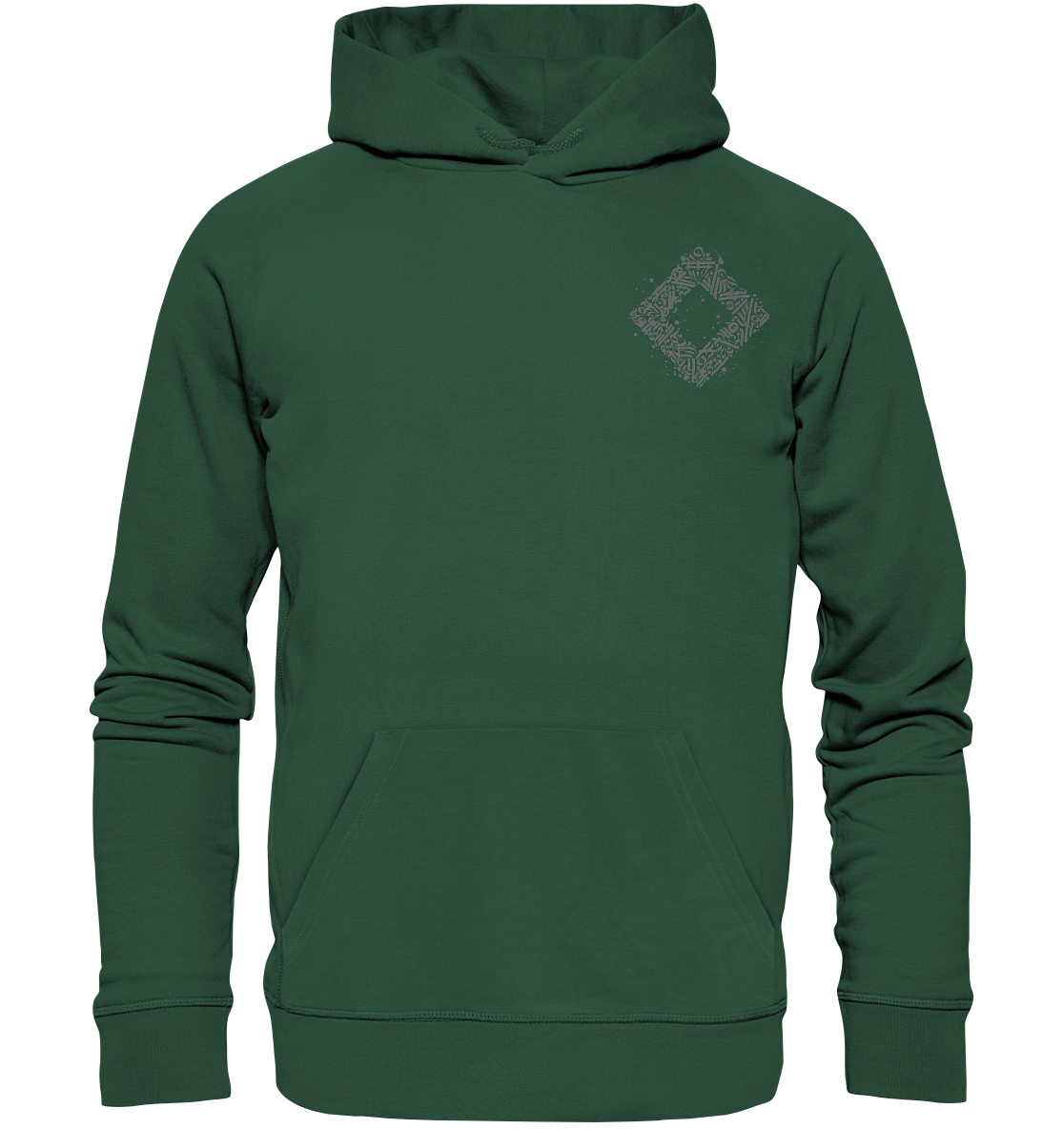 Calligraphy Square - Organic Basic Hoodie