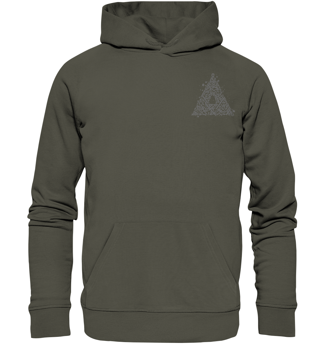 Calligraphy Triangle - Organic Basic Hoodie