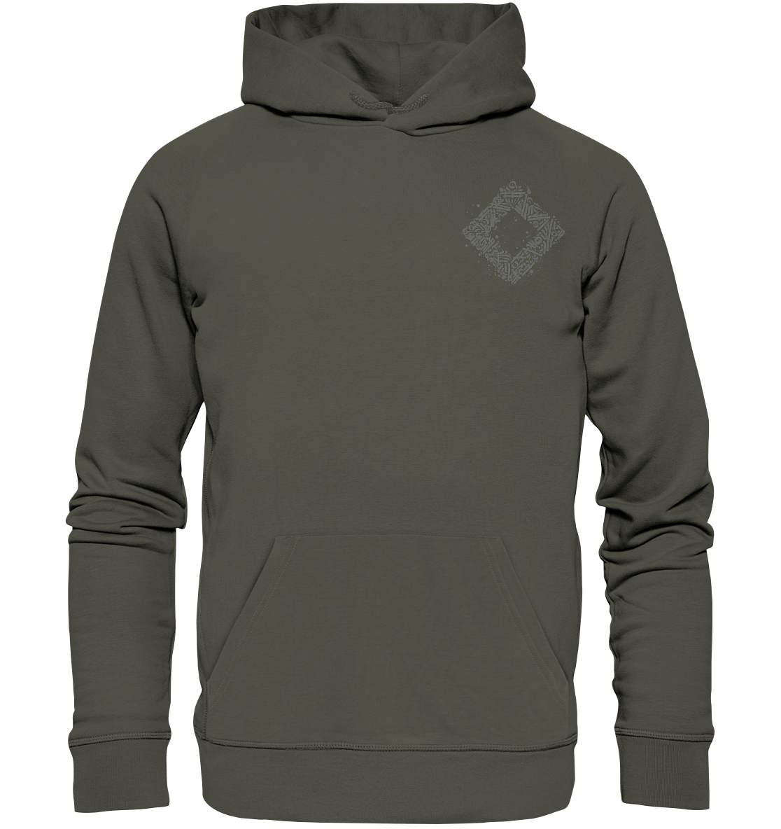 Calligraphy Square - Organic Basic Hoodie