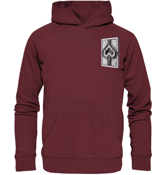 Abstract Ace of Spades - Organic Basic Hoodie