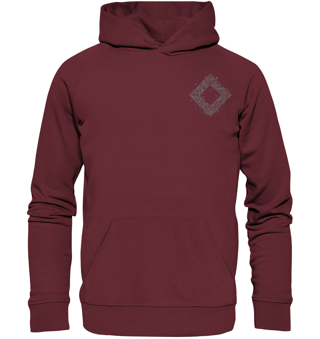 Calligraphy Square - Organic Basic Hoodie