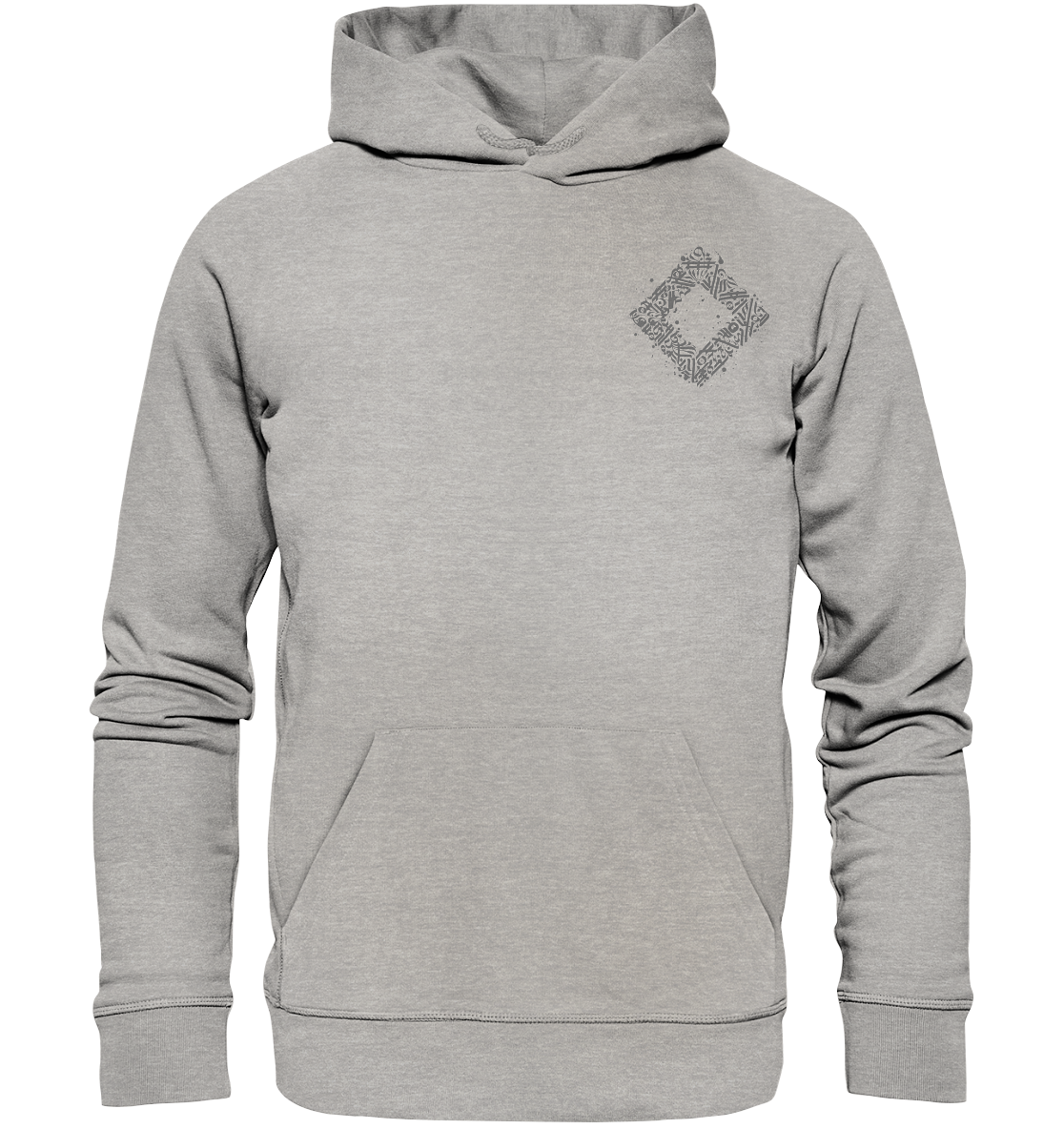 Calligraphy Square - Organic Basic Hoodie