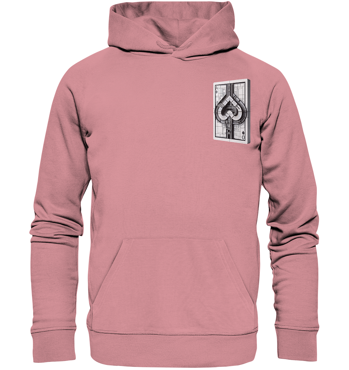 Abstract Ace of Spades - Organic Basic Hoodie