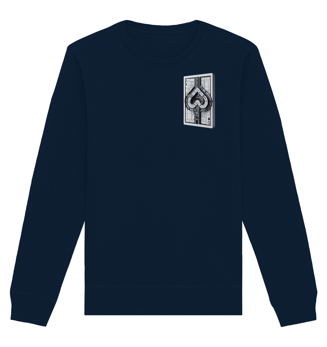 Abstract Ace of Spades - Organic Basic Unisex Sweatshirt