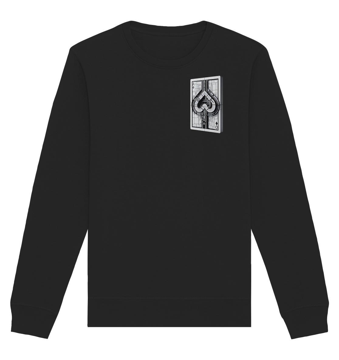 Abstract Ace of Spades - Organic Basic Unisex Sweatshirt